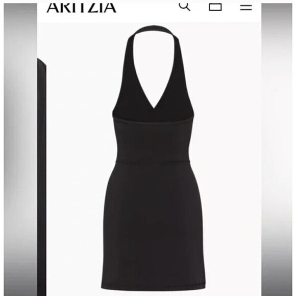 Aritzia Wilfred Free Whistle Dress Black Size Large NWT - Picture 3 of 6